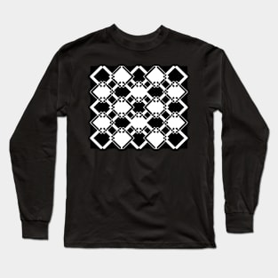 Geometric abstract - black and white. Long Sleeve T-Shirt